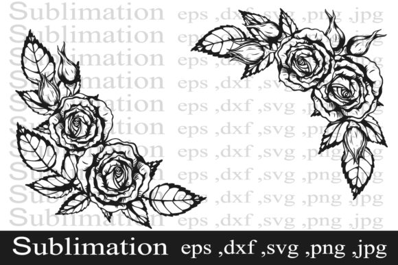 Download Rose Ornament Tattoo by Hand Drawing - By hand Collection