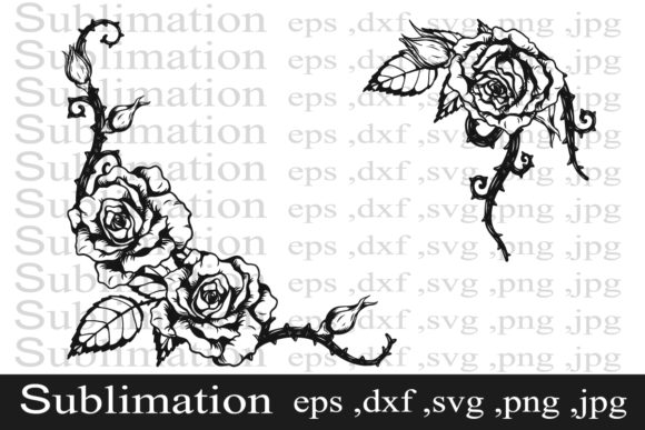 Download Rose Ornament Tattoo by Hand Drawing - By hand Collection