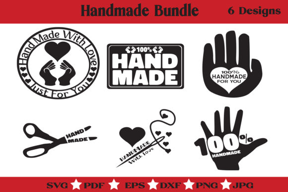 Download Handmade Bundle - Made by Hand Stencil - By hand Collection